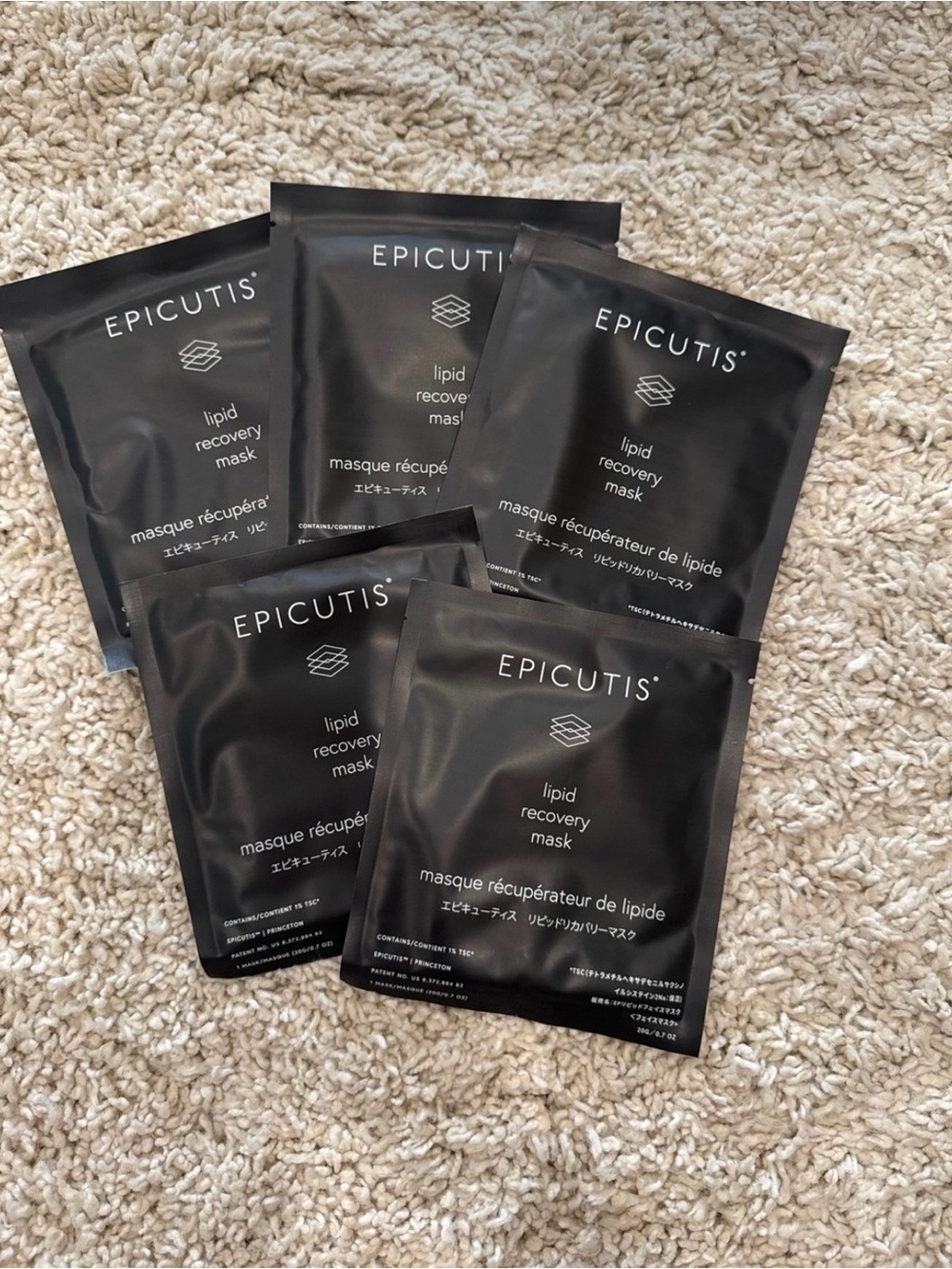 Epicutis Lipid Recovery Masks – 5 Pack